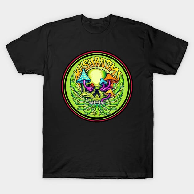 Mushroom green T-Shirt by MAGIC MUSHROOM